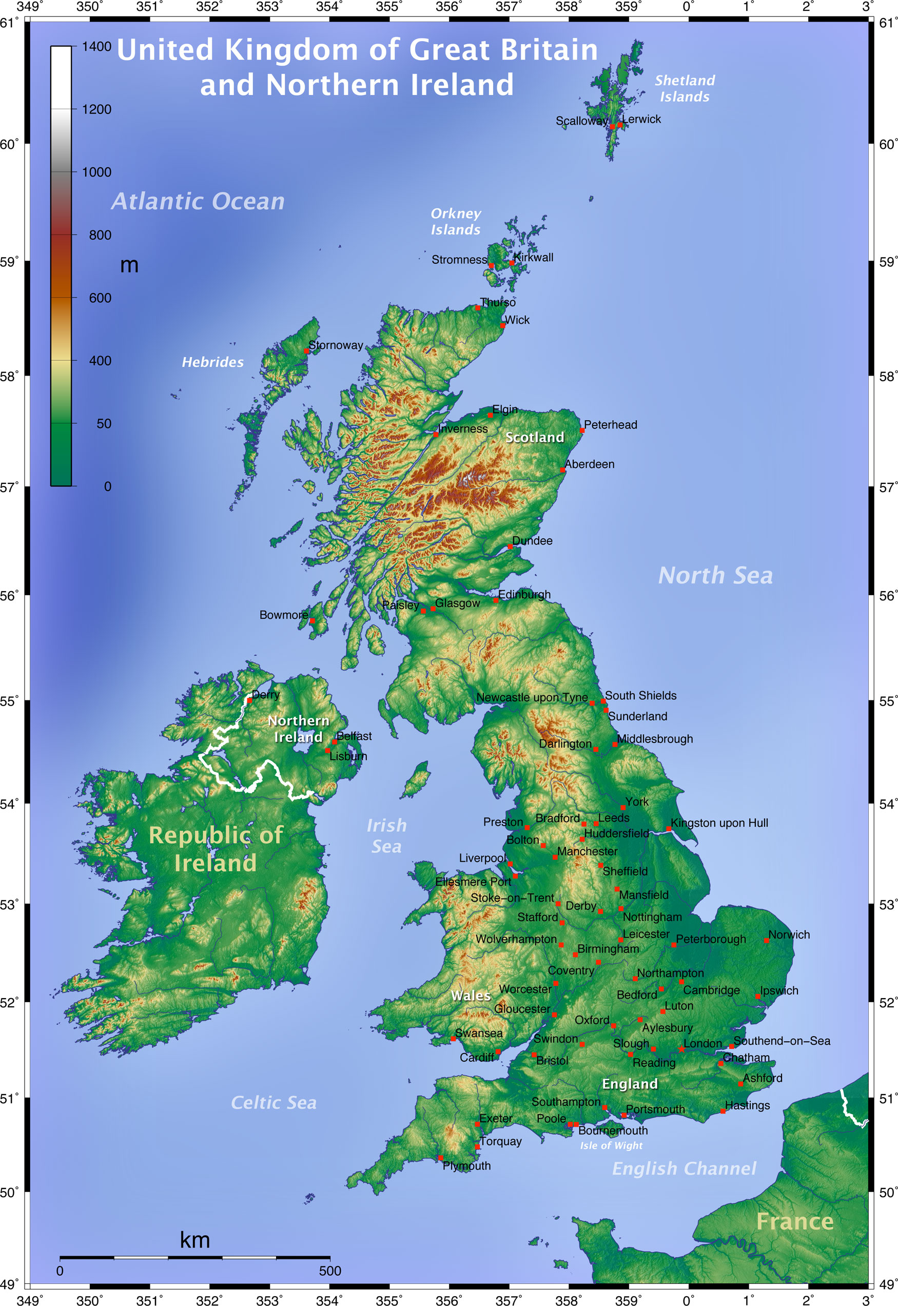 England On Uk Map