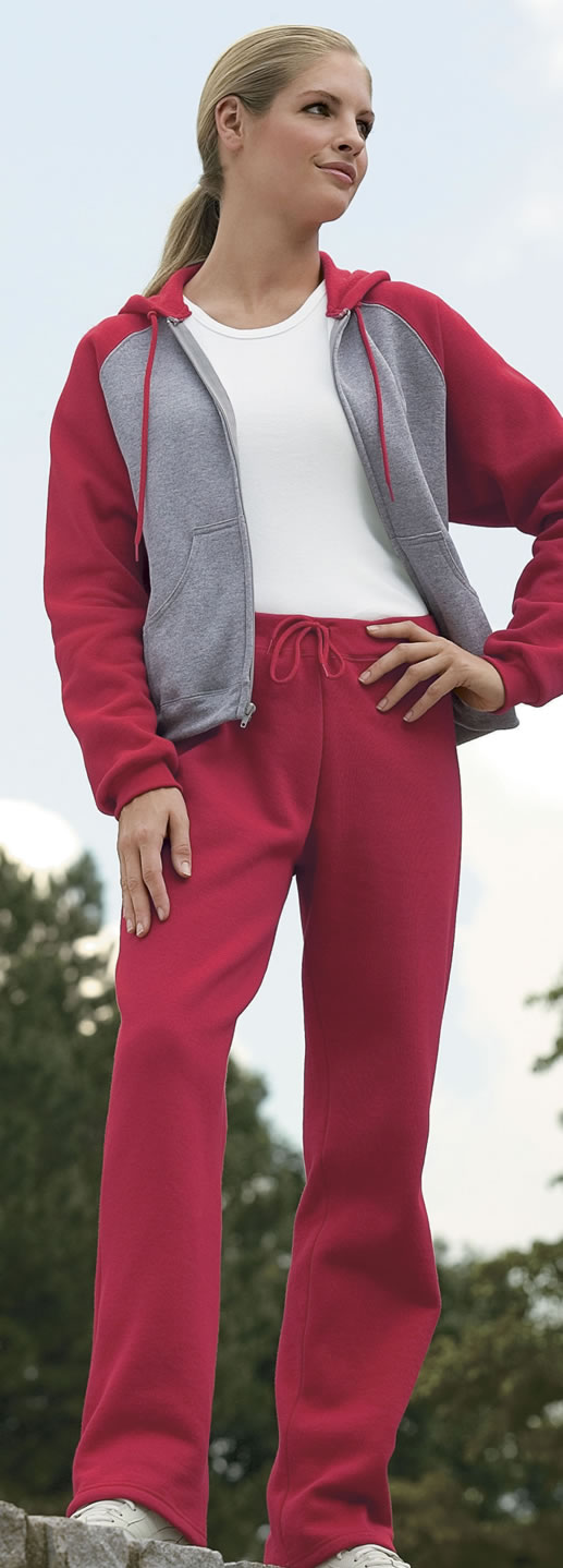 student in her relaxing sweatpants